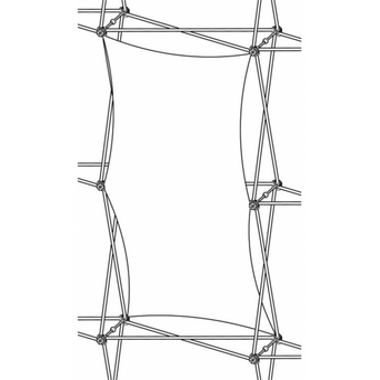 Xclaim (1x2 Quad) Vertical Thread Fabric Graphic