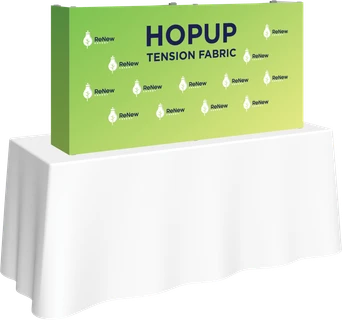 5ft x 2.5ft Table Top Hopup™ Display (Graphic Package)