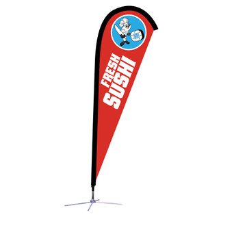 Sunbird Flag - Small 7.5' X-Base Single-Sided Graphic Package