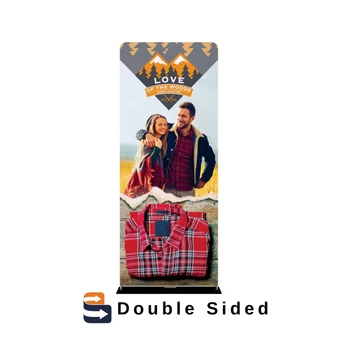 3ft Fabric Banner Stand Double Sided (Graphic Package) - GLM Select