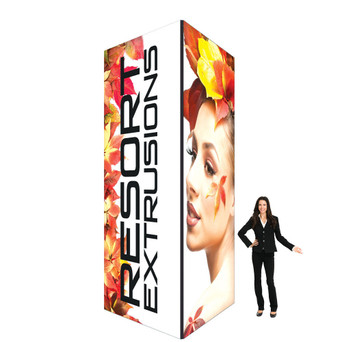 6 ft. x 6 ft. x 14 ft. Big Sky Square Tower Backlit Kit - BLACK (Graphic Package)