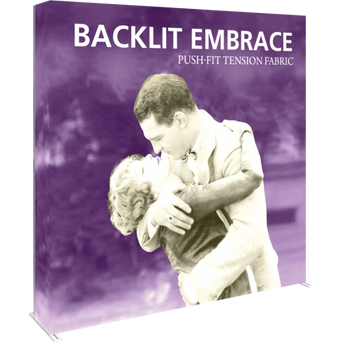 Embrace™ Backlit 7.5ft x 7.5ft Tension Fabric SEG Display - Single Sided (3x3)