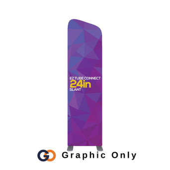 2ft EZ Tube Connect Slanted Top Single-sided GRAPHIC ONLY
