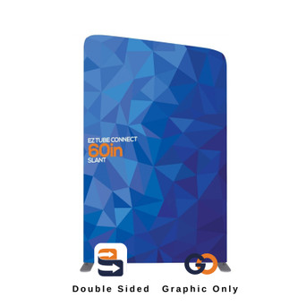 5ft EZ Tube Connect Slanted Top Double-sided GRAPHIC ONLY