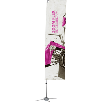 9.5ft Zoom Flex Medium EDGE Flag - Double Sided