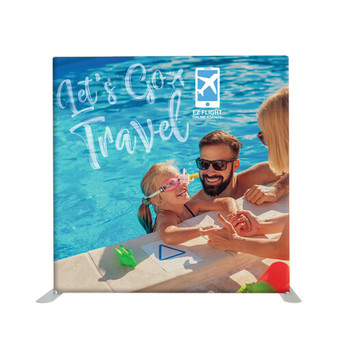 8ft Double-Sided Tension Fabric Display (Graphic Package) - GLM Select
