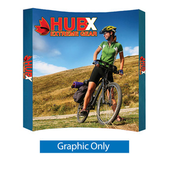 8 Ft. RPL Fabric Pop Up Display - Curved (Graphic Only)