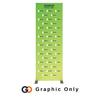 2ft x 8ft Hopup™ Back Wall Display (Graphic Only)