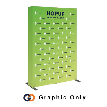 5ft x 8ft Hopup™ Back Wall Display (Graphic Only)