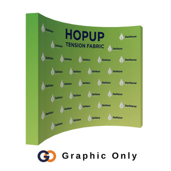 Curved 13ft x 10ft Hopup™ Back Wall Display (Graphic Only)