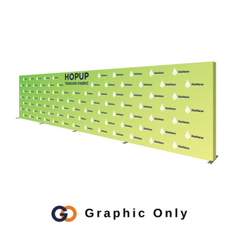 30ft x 8ft Hopup™ Back Wall Display (Graphic Only)