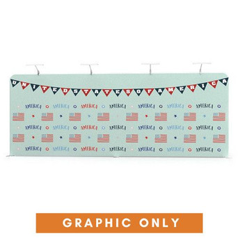 Wave Tube 20ft Straight Display Single Sided (Graphic Only)