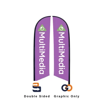 7 ft. X-Small Falcon® Flag Double-Sided (Graphic Only)