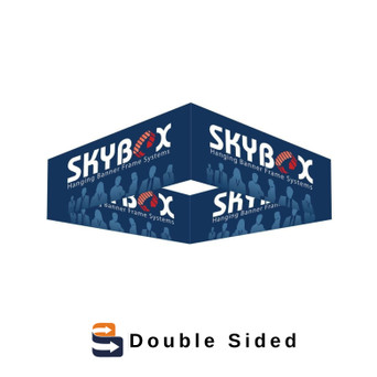 10 x 3.5 ft. Hanging Banner Square Double-Sided (Graphic Package)