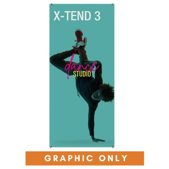 31" x 70" X-Tend 3 Spring Back Banner Stand (Graphic Only)