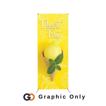 27" x 67" Grasshopper Indoor X Banner Stand (Graphic Only)