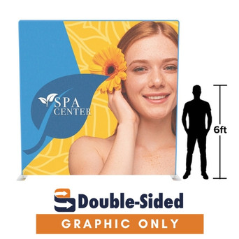 10 x 10ft Straight EZ Tube® Double-Sided (Graphic Only)