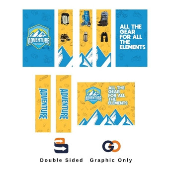 10ft Wallbox w/Center Storage Double Sided (Graphic Only)