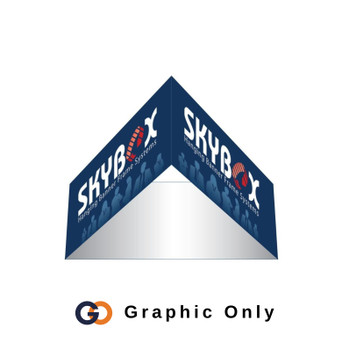 5 x 2.7 ft. Hanging Banner Triangle Single-Sided (Graphic Only)
