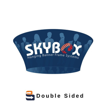 10 x 3.5 ft. Hanging Banner Tapered Circle Double-Sided (Graphic Package)