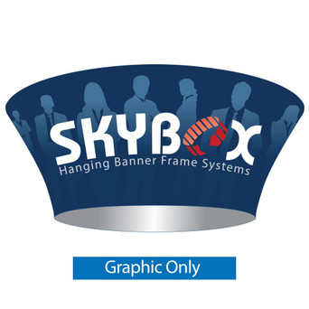12 x 4 ft. Hanging Banner Tapered Circle Single-Sided (Graphic Only)
