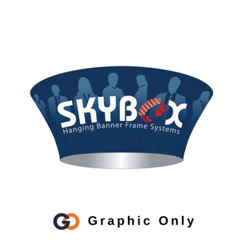 12 x 4 ft. Hanging Banner Tapered Circle Single-Sided (Graphic Only)