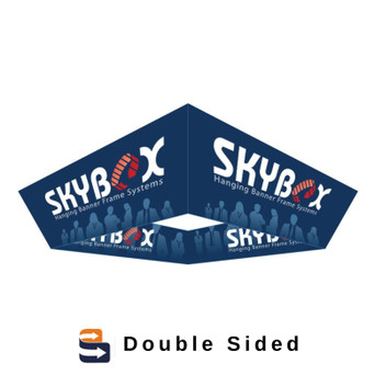 10 x 3.5 ft. Hanging Banner Tapered Square Double-Sided (Graphic Package)