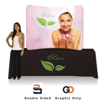 6 ft. EZ Tube® Curve Table Top Double Sided (Graphic Only)