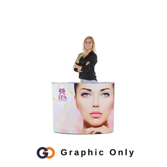 EZ Fabric Counter Curved Single (Graphic Only)