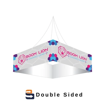 10ft Hanging Square Banner double-Sided (Graphic Package) - GLM Select