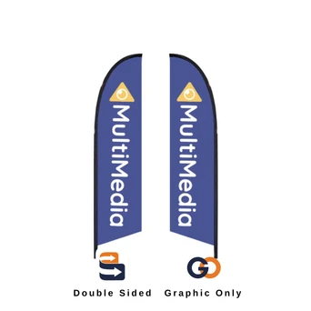 10.5ft Falcon Outdoor Flag Double-Sided (Graphic Only)