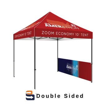 Zoom™ Economy 10ft Half Wall Double-Sided (Graphic Only)