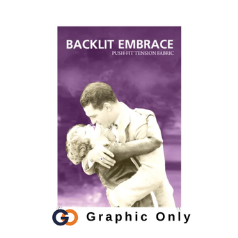 5ft x 7.5ft Tension Fabric Embrace Backlit Display Single-Sided (Graphic Only)