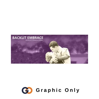 20ft x 7.5ft Tension Fabric Embrace Backlit Display Single-Sided (Graphic Only)