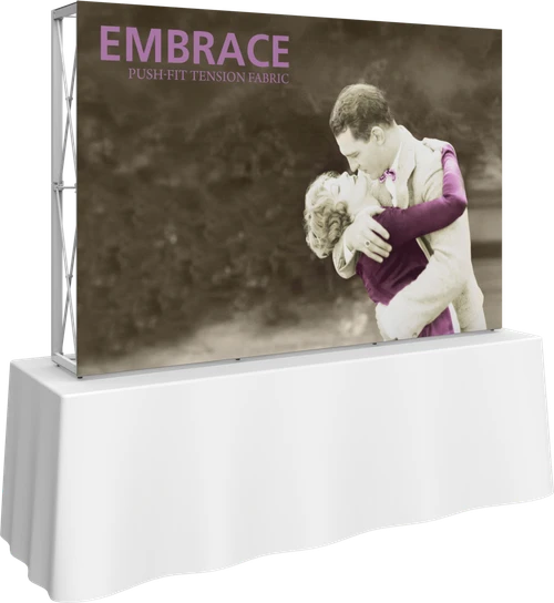 7.5ft x 5ft  Tabletop Embrace  Display (Graphic Package)