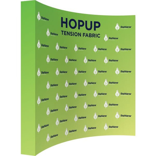 Curved 10ft x 10ft Hopup™ Back Wall Display (Graphic Package) Curved 10ft x 10ft Hopup™ Back Wall Display (Graphic Package)