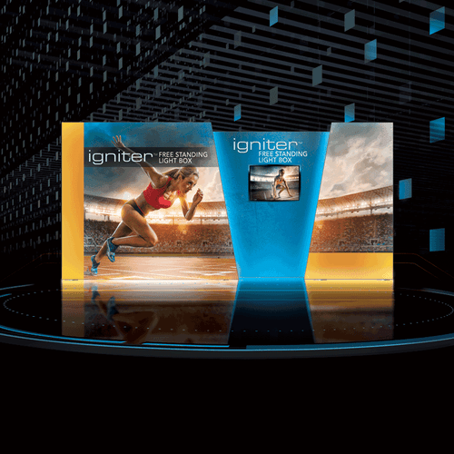 20ft Igniter Freestanding Angled Light Box Package