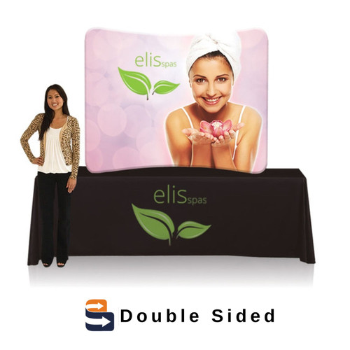6 ft. EZ Tube® Curve Table Top Double-Sided (Graphic Package)