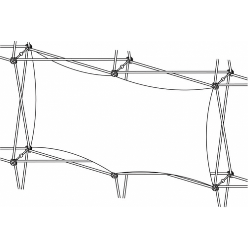 Xclaim (2x1 Quad) Horizontal Thread Fabric Graphic