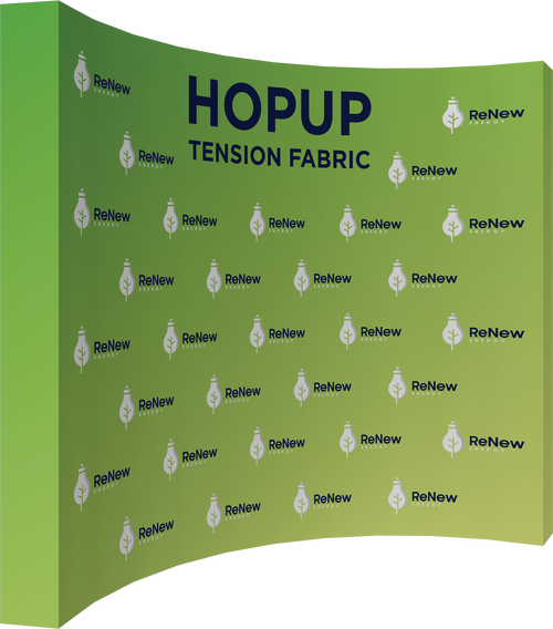Curved 13ft x 10ft Hopup™ Back Wall Display (Graphic Package)