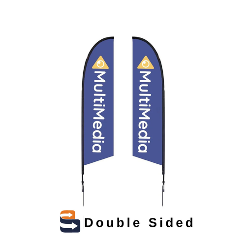 10.5ft Falcon Outdoor Flag Double-Sided Kit with Spike Base (Graphic Package)