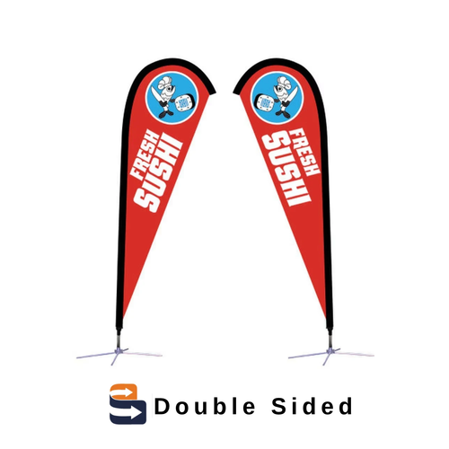7.5 ft. Small Sunbird X-Base Double-Sided (Graphic Package)