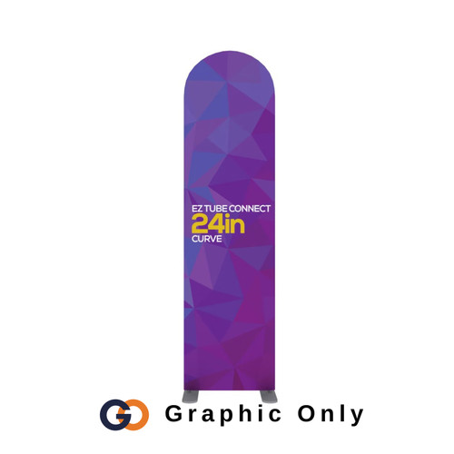 2ft EZ Tube Connect Curved Top Single-sided (GRAPHIC ONLY)