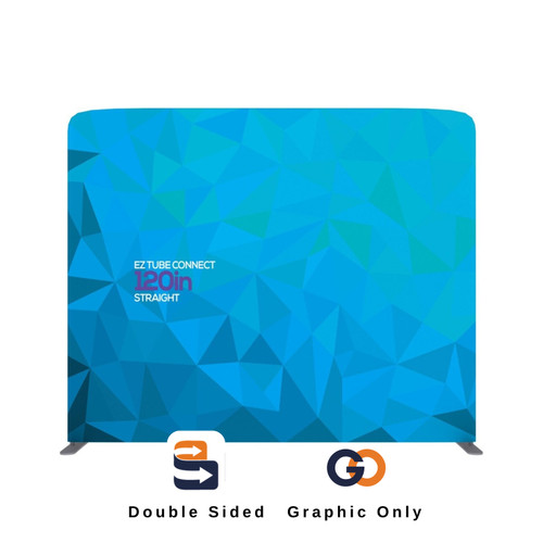 10ft EZ Tube Connect Straight Top Double-sided (GRAPHIC ONLY)