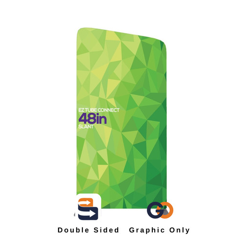 4ft EZ Tube Connect Slanted Top Double-sided GRAPHIC ONLY