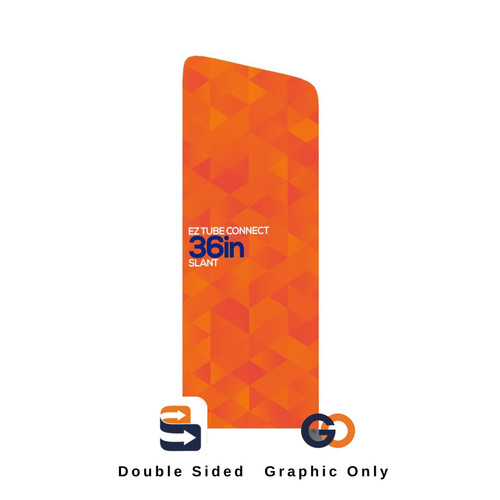 3ft EZ Tube Connect Slanted Top Double-sided GRAPHIC ONLY