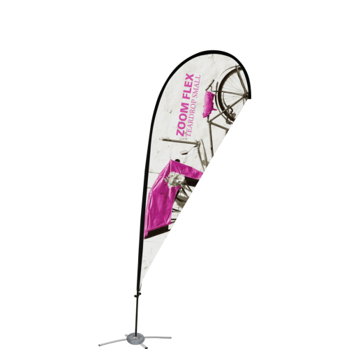 7ft Zoom Flex Small Teardrop Flag - Double Sided 7ft Zoom Flex Small Teardrop Flag - Double Sided