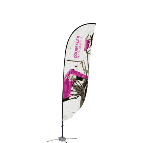 10ft Zoom Flex Small Feather Flag - Double Sided 10ft Zoom Flex Small Feather Flag - Double Sided