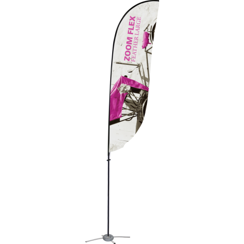 13ft Zoom Flex Large Feather Flag - Double Sided 13ft Zoom Flex Large Feather Flag - Double Sided