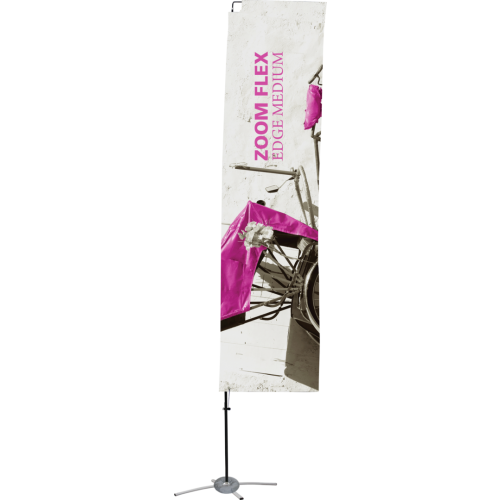 9.5ft Zoom Flex Medium EDGE Flag - Double Sided 9.5ft Zoom Flex Medium EDGE Flag - Double Sided